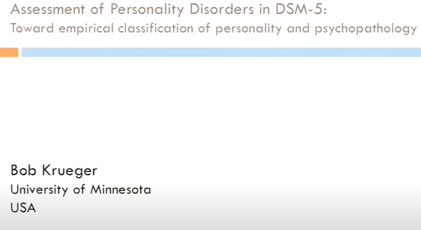 Video av Utredning av personlighetsforstyrrelser jf DSM-5